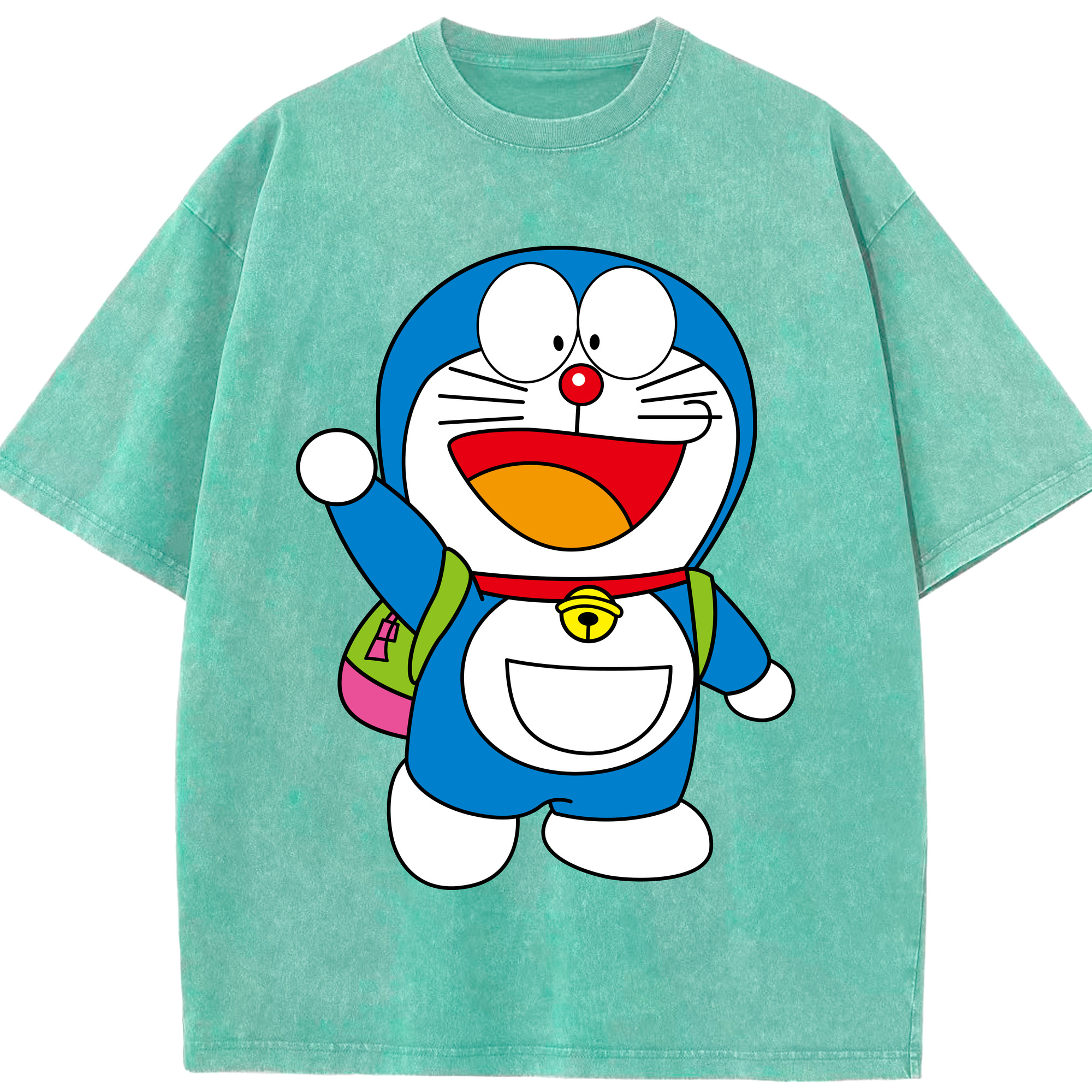 （画像用） ドラえもん Doraemon 綿100% ヴィンテージ風 半袖Tシャツ（フロントプリント）